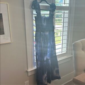 Tuckernuck Blue Tie-Dye Maxi Dress